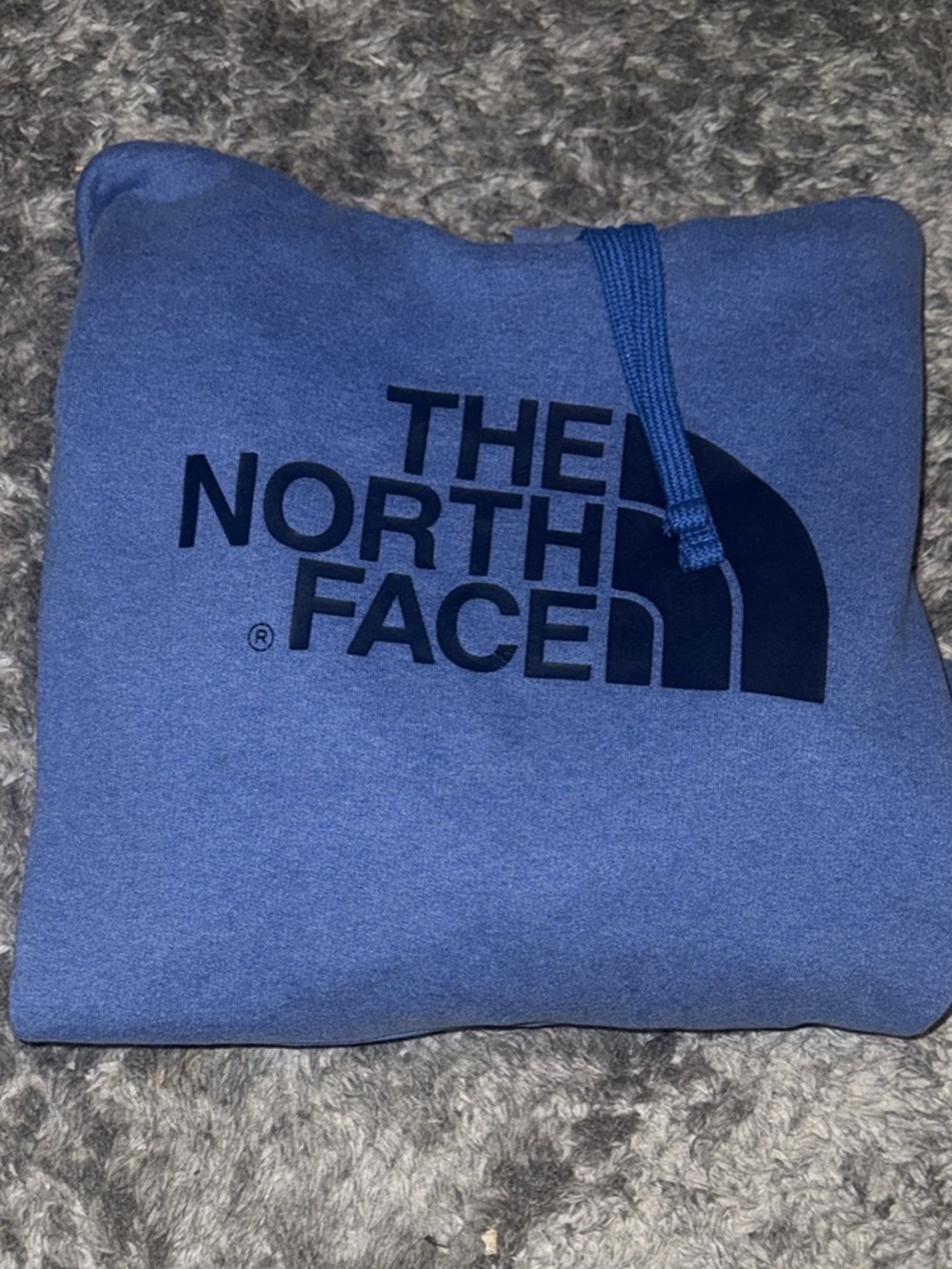 The North Face Men’s XXL Blue Crewneck Hoodie with Logo - Picture 2 of 2
